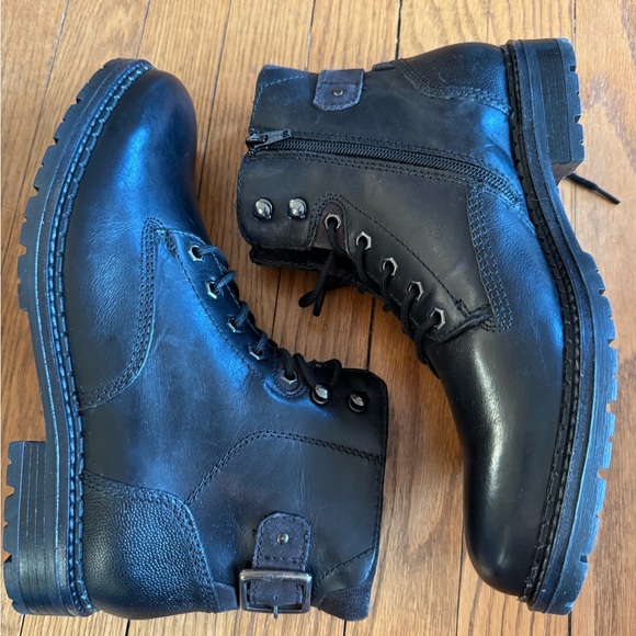 Alfani combat Leather Boots, NIB - Picture 6 of 7